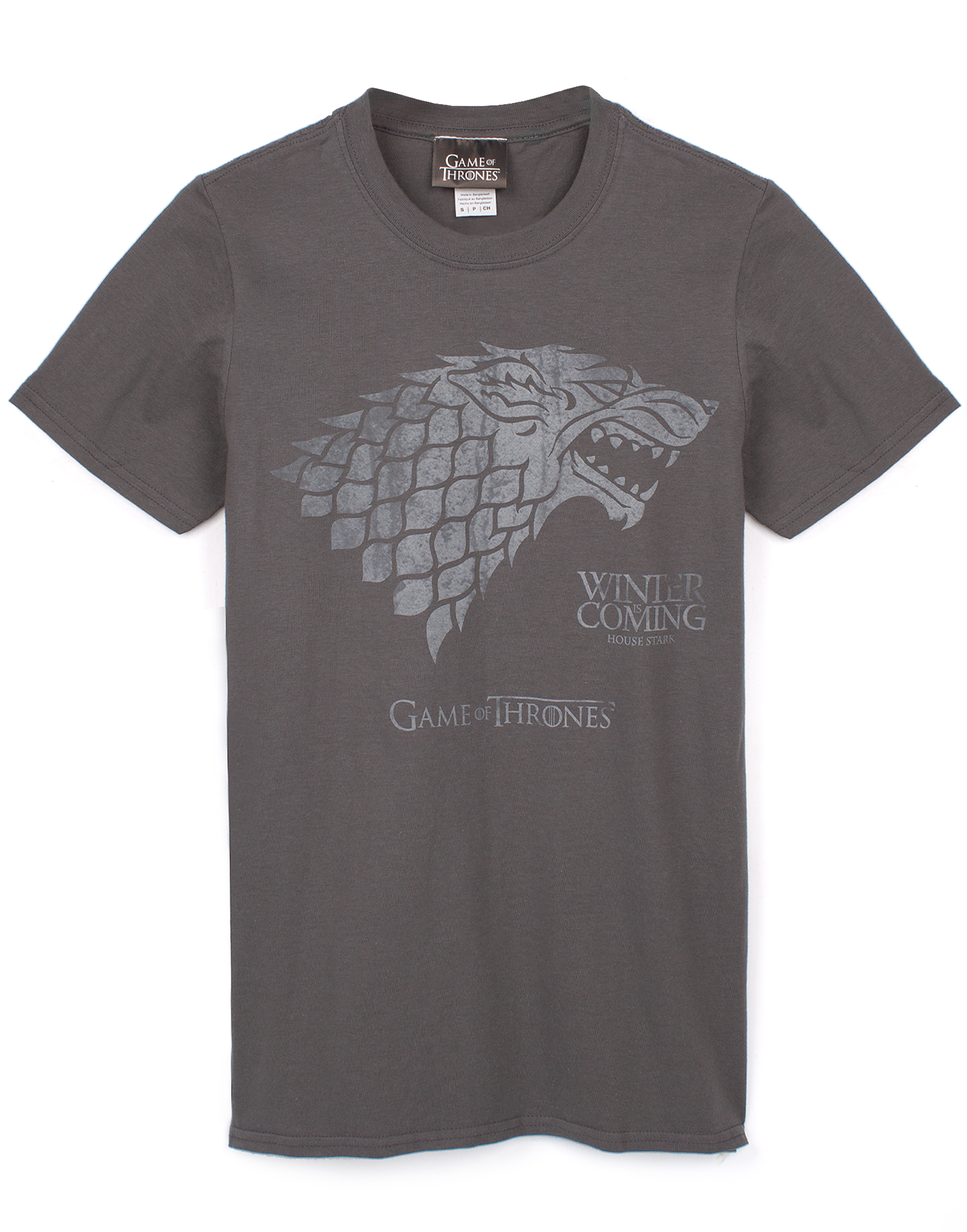 Game of Thrones Mens Grey Short Sleeved T-Shirt